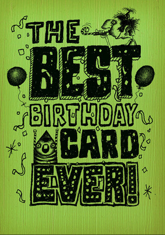 Bald Guy Birthday - The best Birthday card ever!!! Greeting Card - LocoSonix