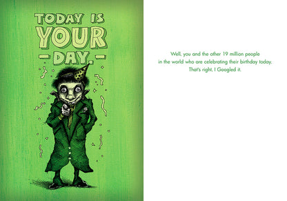 Bald Guy Birthday - This is YOUR day Greeting Card - LocoSonix