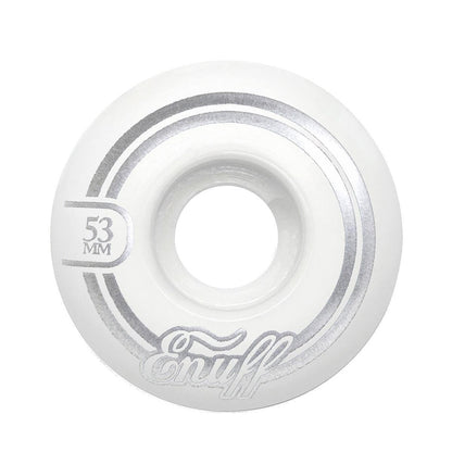 Enuff Refresher II Skateboard Wheels - White 52mm 55D [set/4]