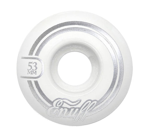Enuff REFRESHER II Skateboard Wheels - White 54mm 55D [set/4]
