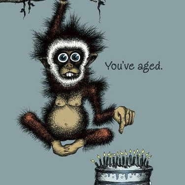 Bald Guy Birthday - You've Aged. - But haven't we all? Greeting Card - LocoSonix