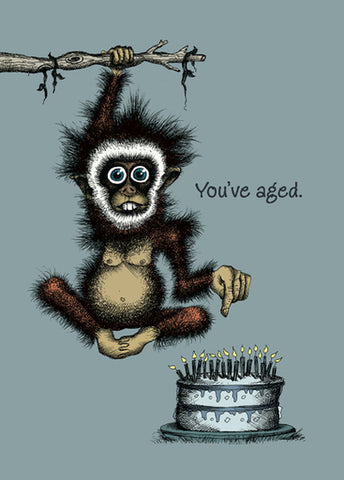 Bald Guy Birthday - You've Aged. - But haven't we all? Greeting Card - LocoSonix
