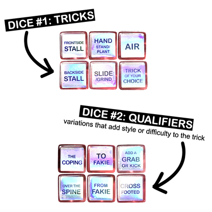 Rollerstuff Pink! Trick Dice