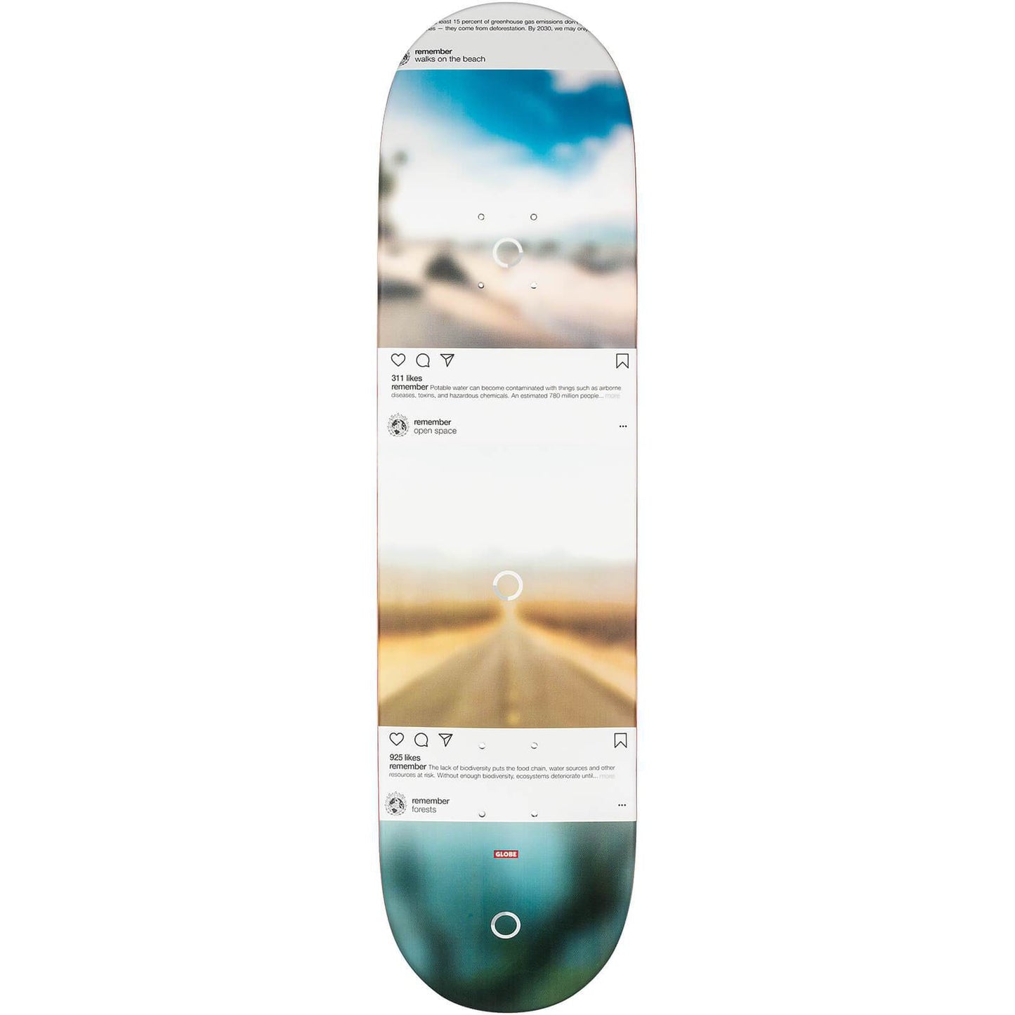 Globe G2 Sprawl Skateboard Deck - Disappearing Trees 8.125"
