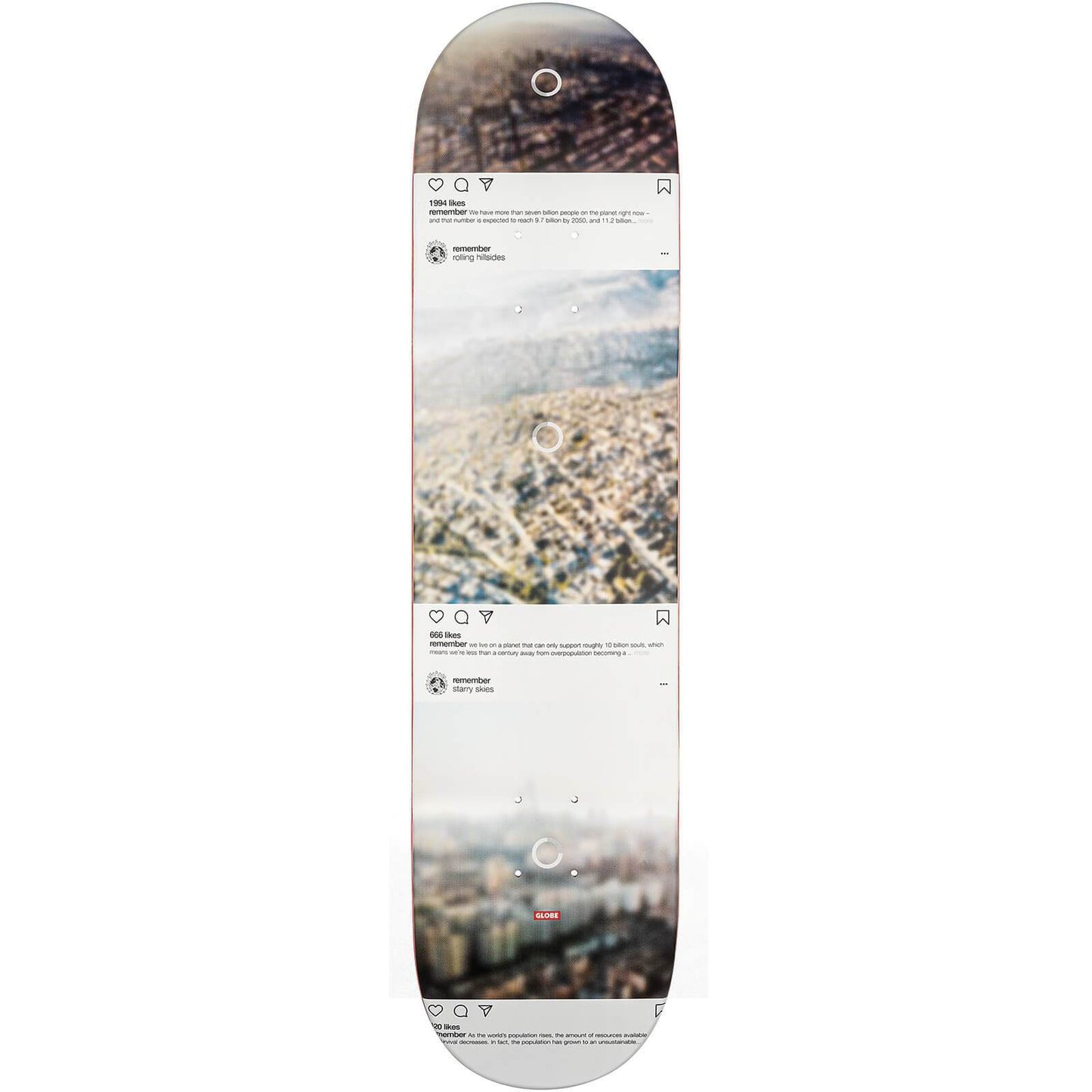 Globe G2 Sprawl Skateboard Deck - Metropolypse 8"