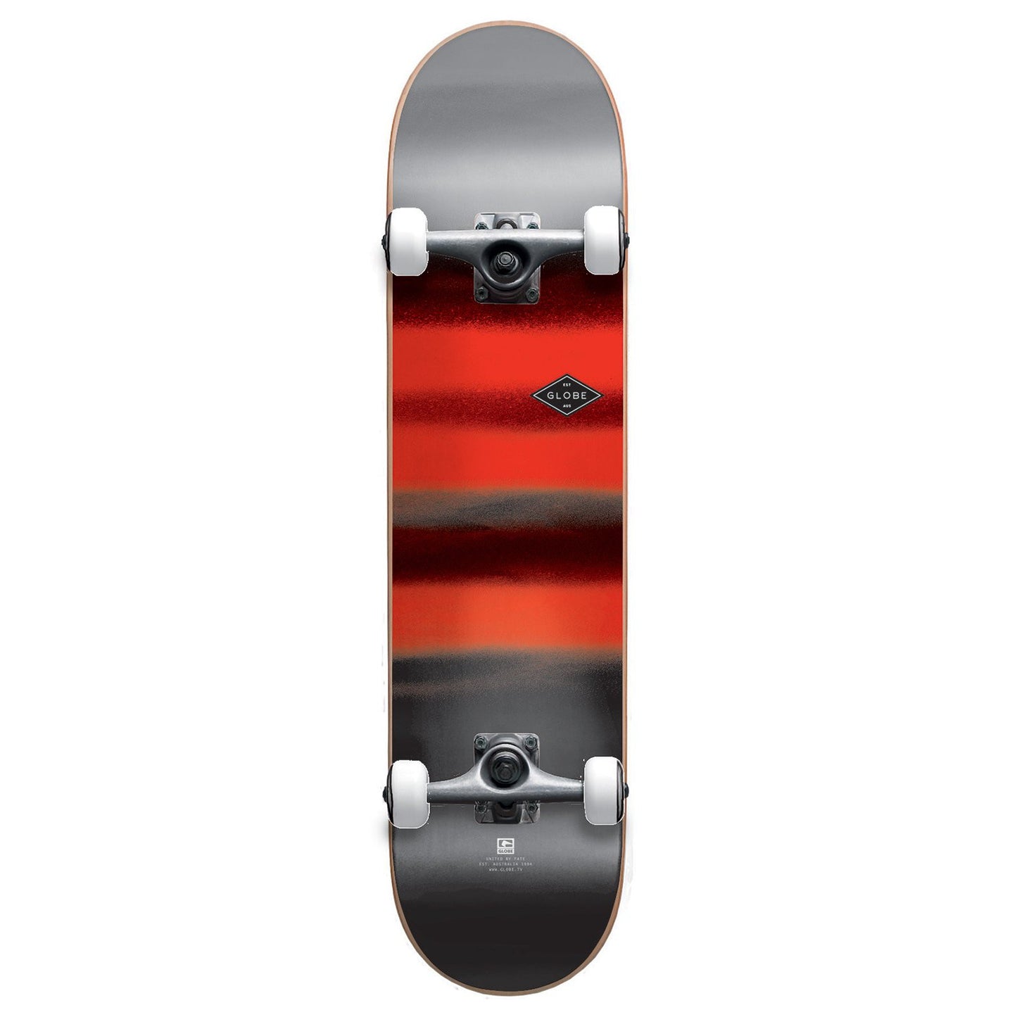 Globe G1 FULL ON Skateboard Complete - Charcoal/Chromantic 8"