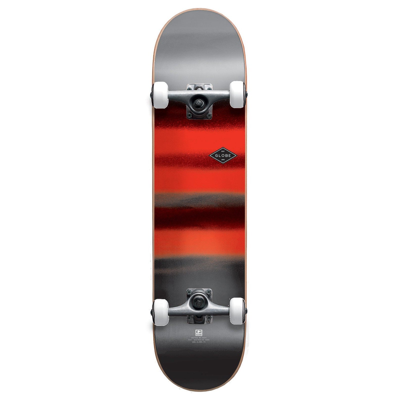 Globe G1 FULL ON Skateboard Complete - Charcoal/Chromantic 8"