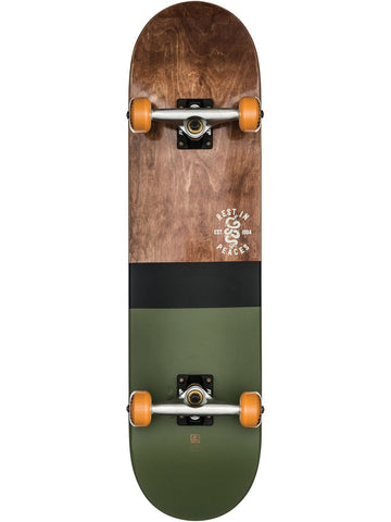Globe G2 HALF DIP 2 Skateboard Complete - Dark Maple/Hunter Green 8"