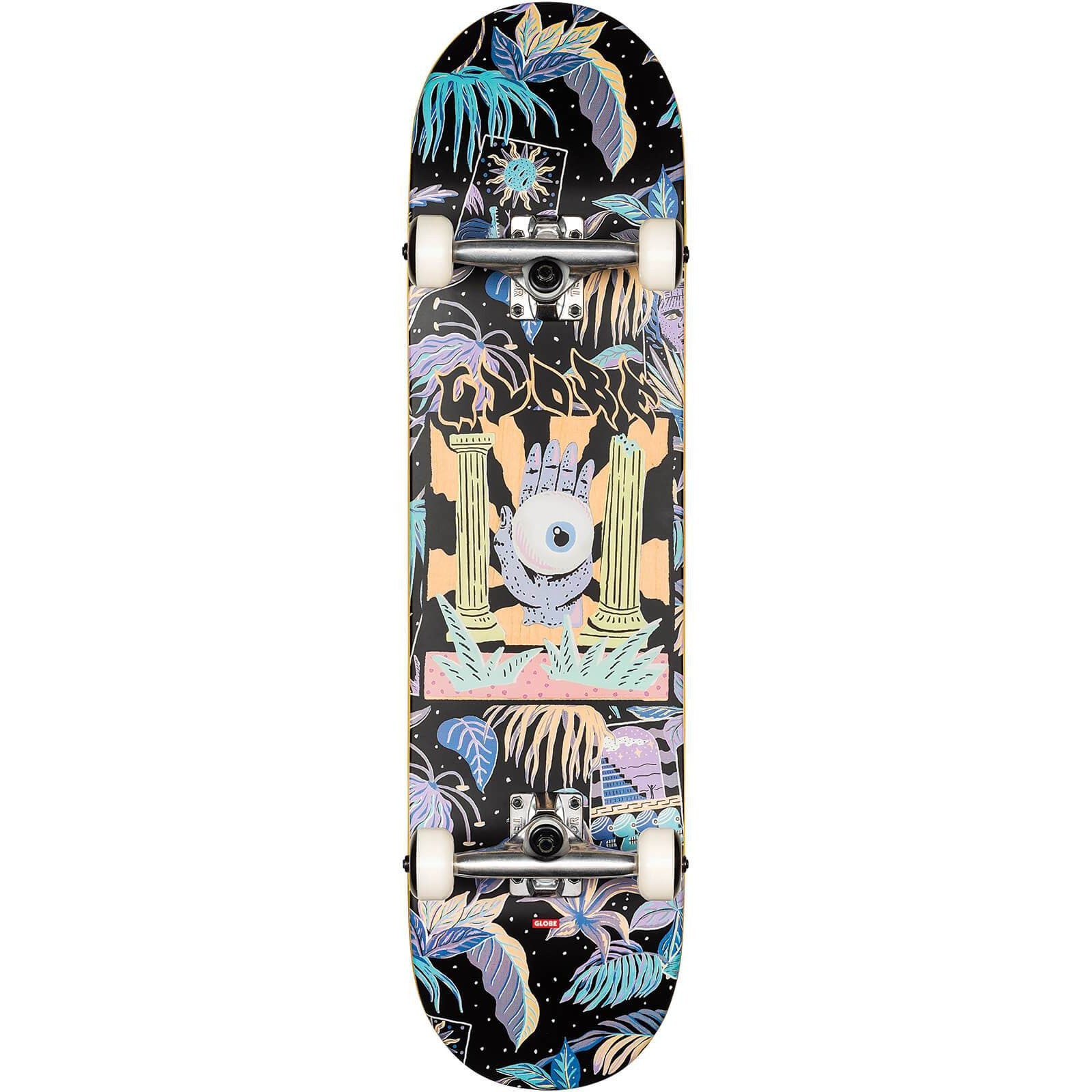 Globe G1 STAY TUNED Skateboard Complete - Black 8"