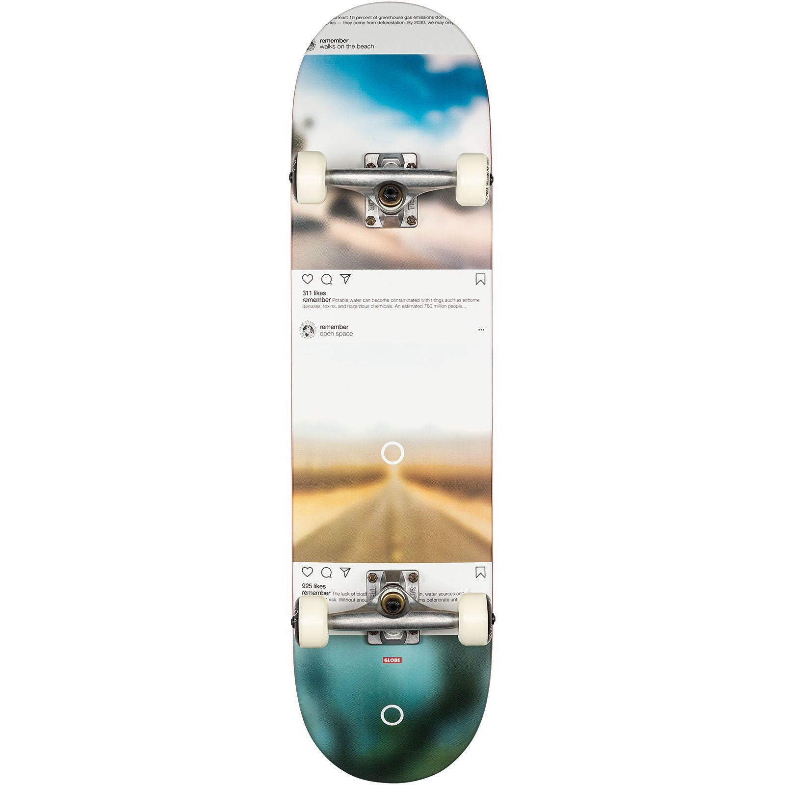 Globe G2 SPRAWL Skateboard Complete - Disappearing Trees 8.125"