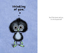 Bald Guy Thinking of You - It's not all good stuff Greeting Card - LocoSonix