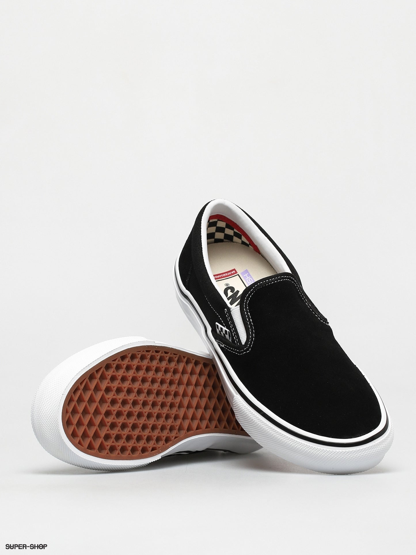 Vans Skate Slip-On Shoes - Black/White