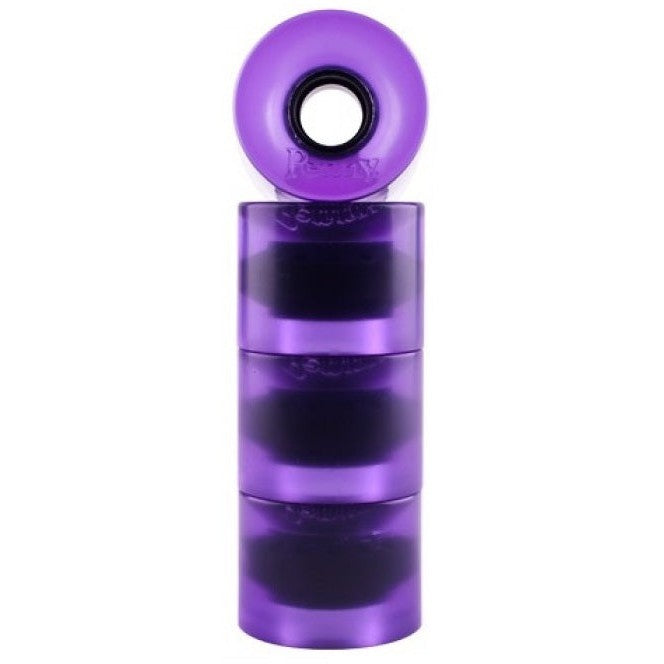 Penny Transparent Longboard Wheels - Purple 59mm 83A
