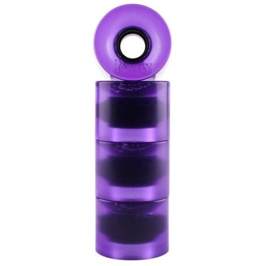 Penny Transparent Longboard Wheels - Purple 59mm 83A