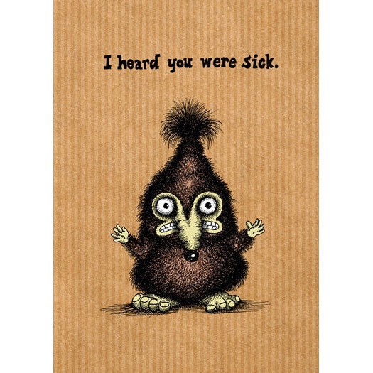 Bald Guy I heard you were sick - also heard other stuff Greeting Card - LocoSonix