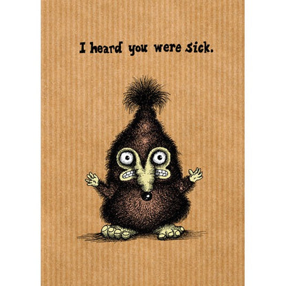 Bald Guy I heard you were sick - also heard other stuff Greeting Card - LocoSonix