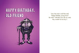 Bald Guy Happy Birthday / Old Friend Greeting Card - LocoSonix