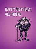 Bald Guy Happy Birthday / Old Friend Greeting Card - LocoSonix