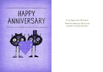 Bald Guy Happy Anniversary - Putting up with crap Greeting Card - LocoSonix