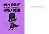 Bald Guy Birthday - Happy Birthday to an amazing human being Greeting Card - LocoSonix