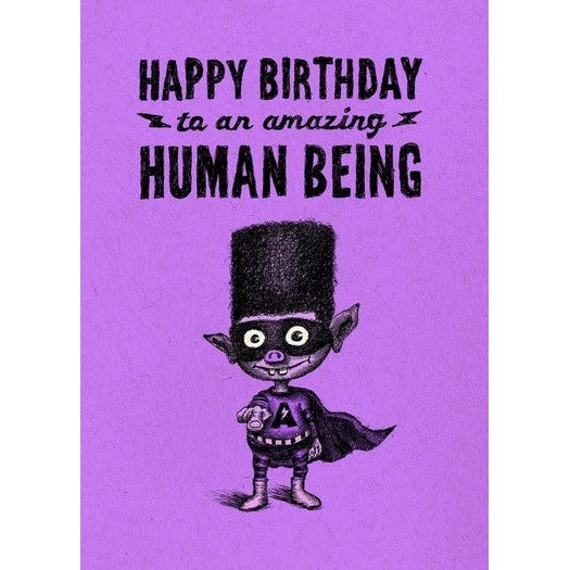 Bald Guy Birthday - Happy Birthday to an amazing human being Greeting Card - LocoSonix