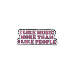 Space Brand Pin # 18 - I like musice more