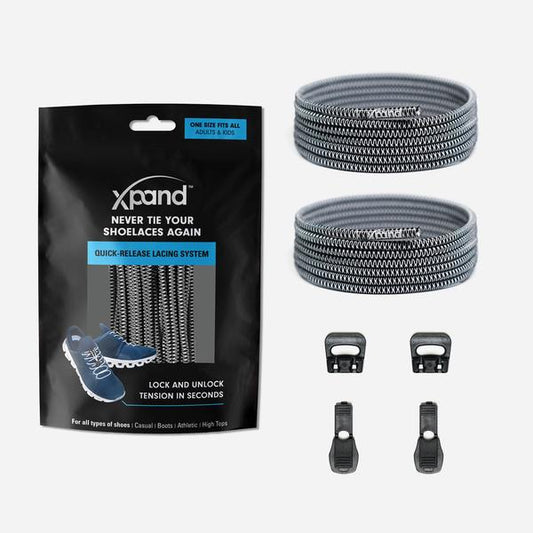 xpand Round Quick-Release Lacing System - Black [set/2]