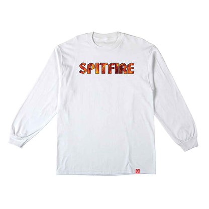 Spitfire Pyre L/S Shirt - White/Contone