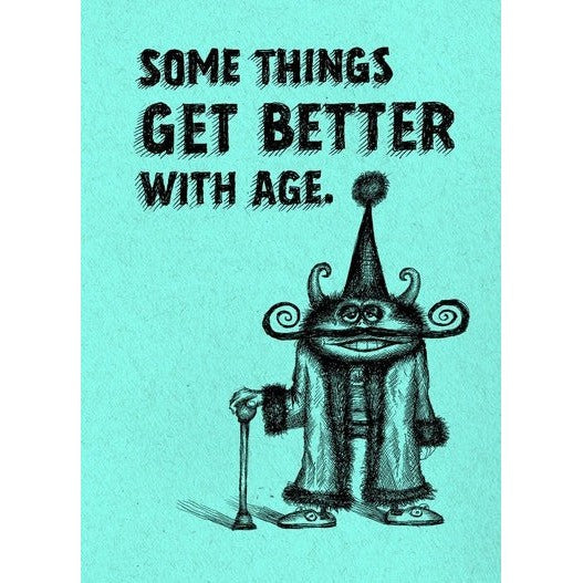 Bald Guy Birthday - Some things get better with age Greeting Card - LocoSonix