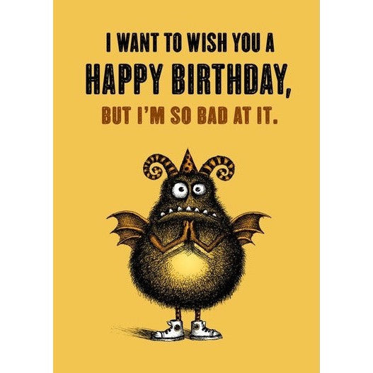 Bald Guy Birthday - Bappy Hirthday Greeting Card - LocoSonix