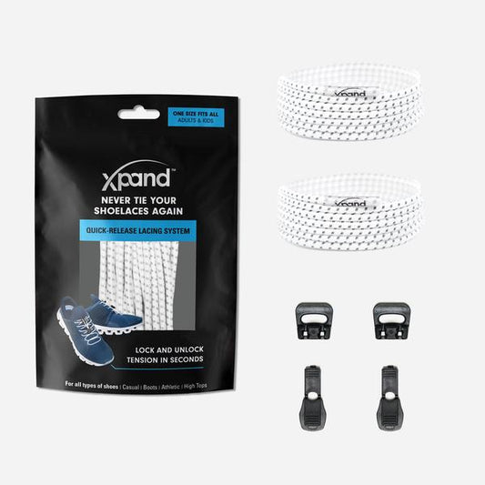 xpand Round Quick-Release Lacing System - White [set/2]