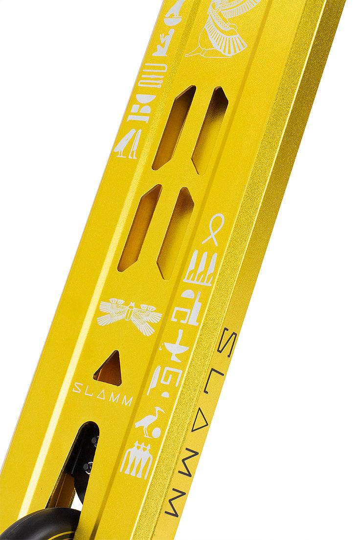 Slamm Sentinel V4 Stunt Scooter - Gold 24.5"