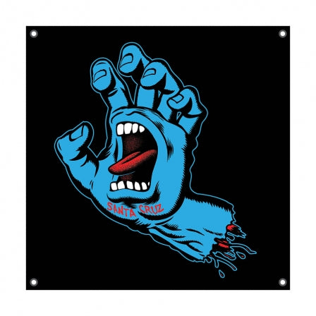 Santa Cruz Screaming Hand Banner - Black 36X36"