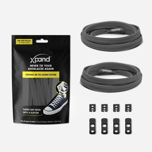 xpand Flat Original No-Tie Lacing System - Grey [set/2]