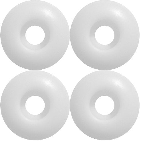 Yocaher Blank Skateboard Wheels - White [set/4]