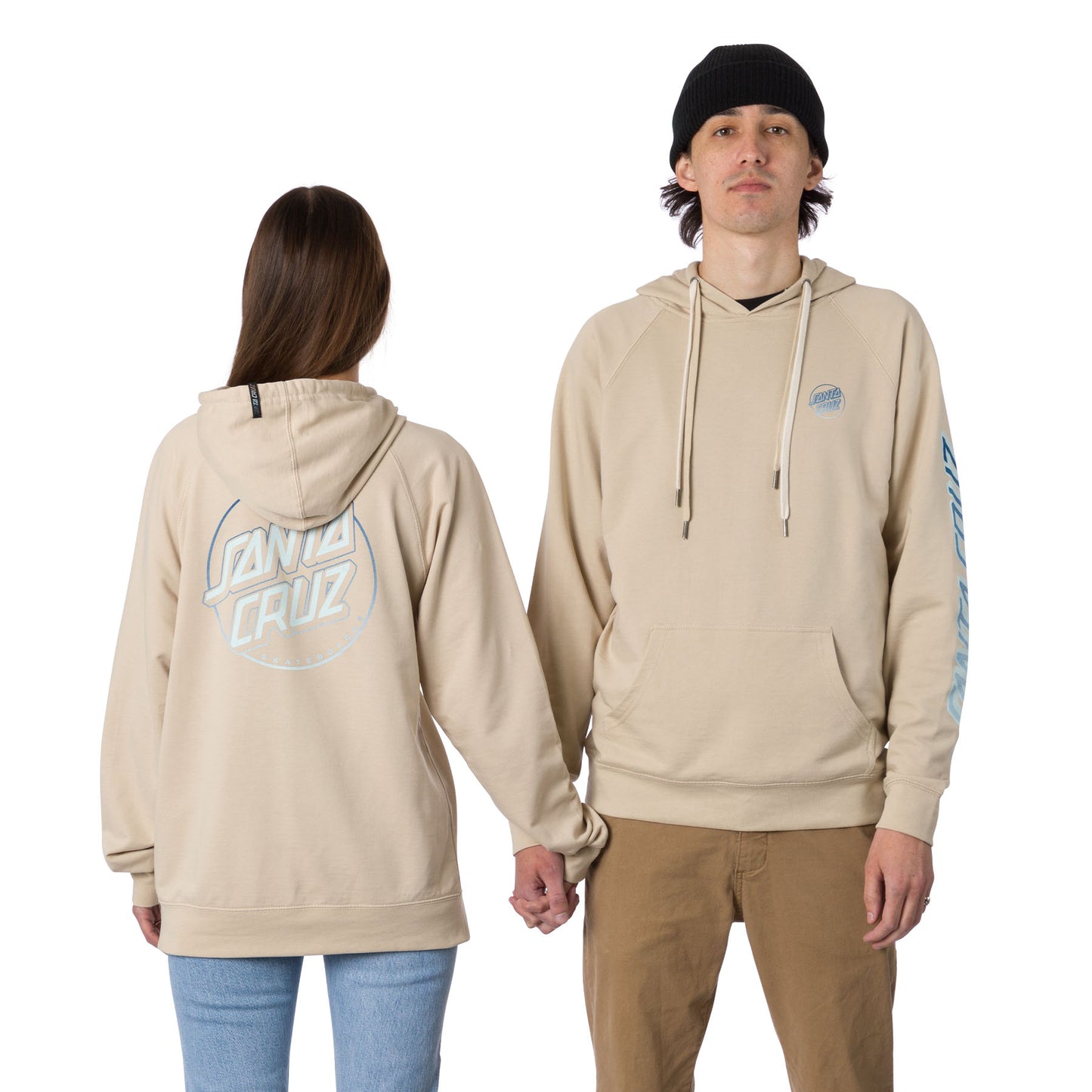 Santa Cruz Void Dot Fade Lightweight Hoodie - Sand