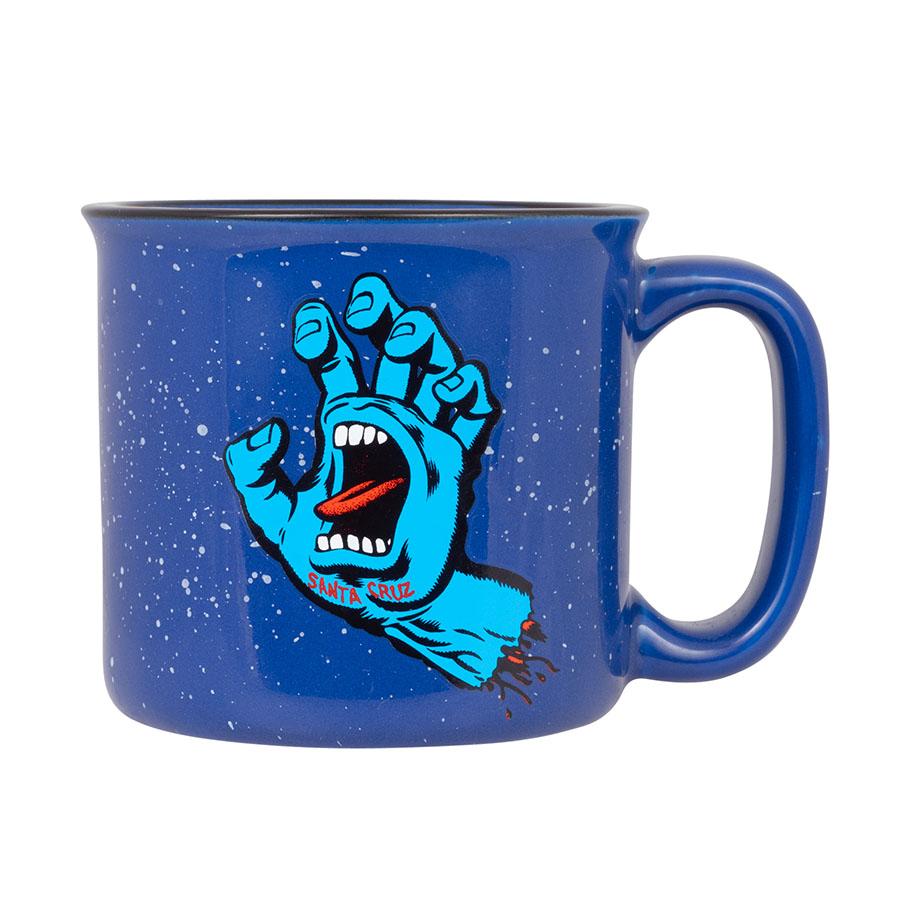 Santa Cruz Screaming Hand Mug - Speckle Blue 11oz