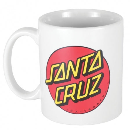 Santa Cruz Classic Dot Mug - White 11oz