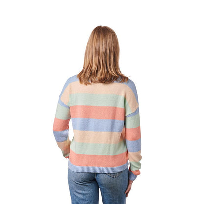 Santa Cruz Multi Stripe Crew Sweater