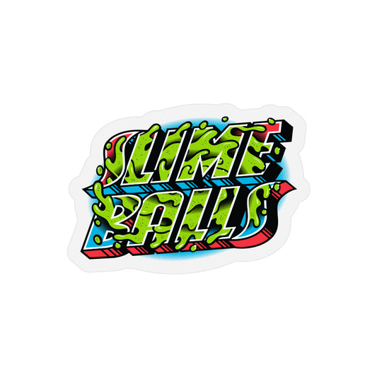 Slime Balls Greetings From SB Clear Sticker 3.5x2.5"