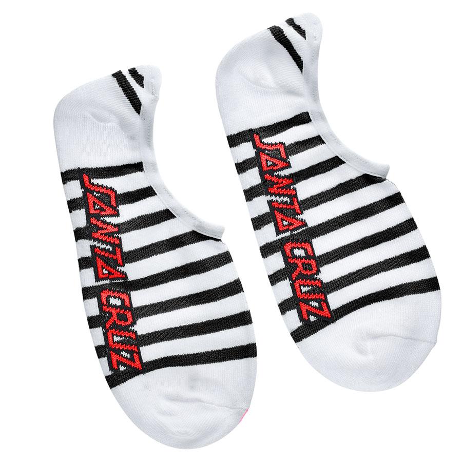 Santa Cruz Strip No Show Socks - Red/Blue/Black [women] [3-Pairs]