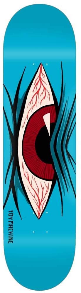 Toy Machine Mad Eye Skateboard Deck - Blue 7.75"