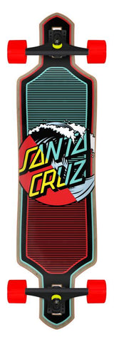 Santa Cruz WAVE DOT SPLICE Drop Thru Cruzer Longboard Complete 36"