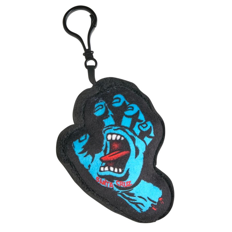 Santa Cruz Screaming Hand Plush Keychain - Black