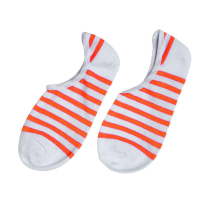 Santa Cruz Strip No Show Socks - Red/Blue/Black [women] [3-Pairs]