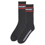 Independent ITC STREAK Crew Socks - Black 9-11 [men]