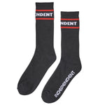 Independent ITC STREAK Crew Socks - Black 9-11 [men]
