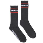 Independent ITC STREAK Crew Socks - Black 9-11 [men]