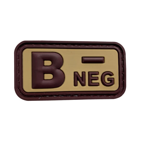 Missions B Negative PVC Patch - Brown