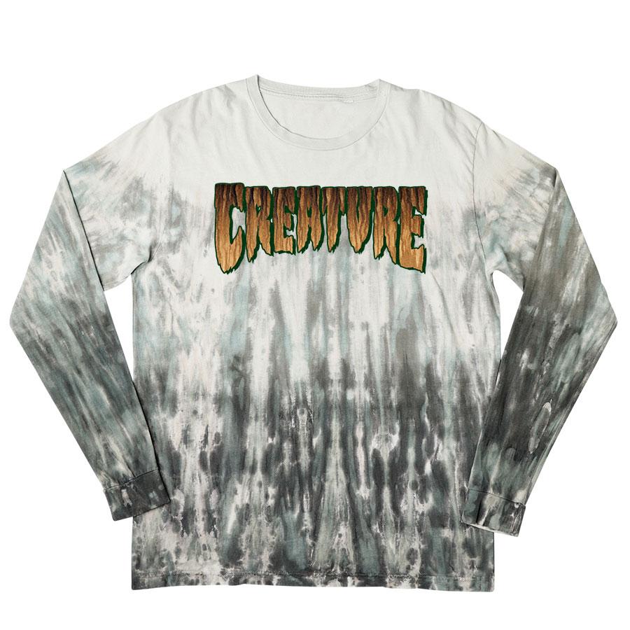 Creature LOGO RUST REGULAR L/S Shirt - Black Drip [men]